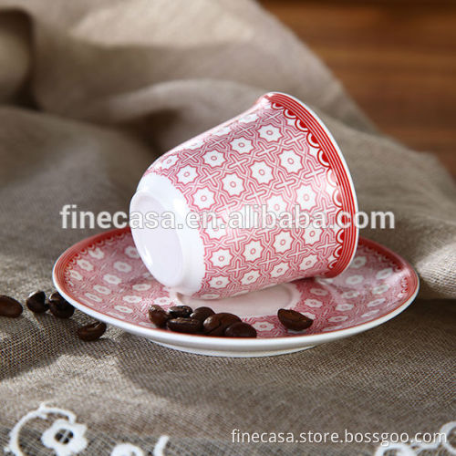 100CC Elegant Ceramic Cup and Saucer